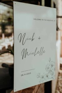 welcome board